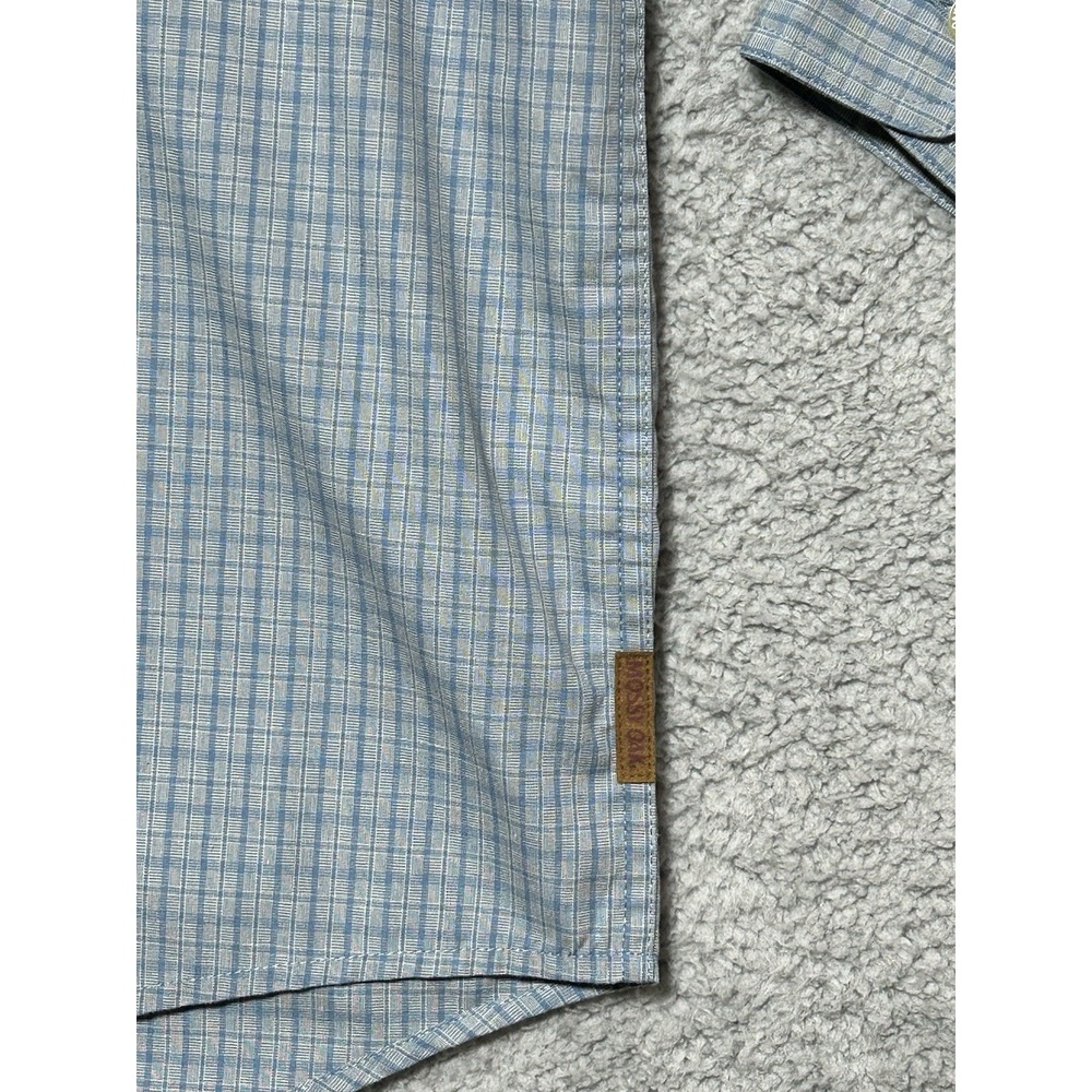 Mossy Oak Fishing Blue Performance Vented Shirt‎ Button Down SZ XL Boating - Picture 5 of 16